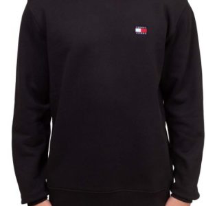 TOMMY HILFIGER - Felpa Uomo Reg Badge Equipaggio Nero