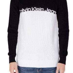 CALVIN KLEIN JEANS - Maglione Uomo Bianco/Nero