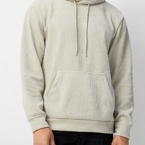 ONLY & SONS - Felpa Uomo Courduroy Hoodie Silver Lining