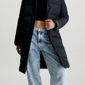 CALVIN KLEIN JEANS - Piumino Donna con Cappuccio Nero