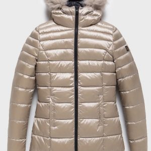 REFRIGIWEAR - Long Mead Fur Jacket Donna New Beige