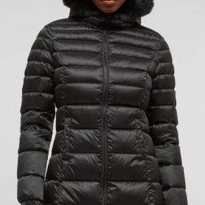 REFRIGIWEAR - Long Mead Fur Jacket Donna Nero