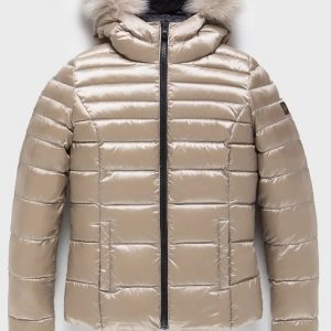 REFRIGIWEAR - Mead Fur Jacket Donna New Beige