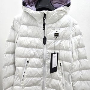 BLAUER - Piumino Donna Traspirante con Cappuccio Jeanne Bianco