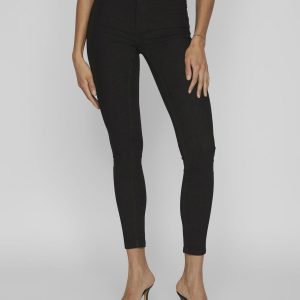 VILA - Jeans Donna Jeggings Nero