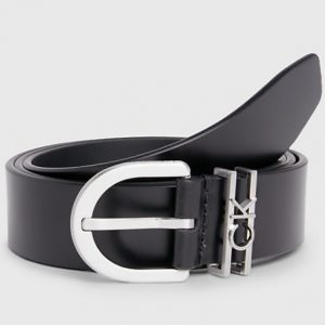 CALVIN KLEIN - Cintura da Donna in Pelle Must Ck Loop Nero