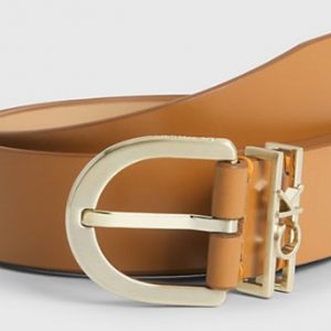 CALVIN KLEIN - Cintura da Donna in Pelle Must Ck Loop Beige