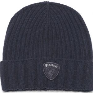 BLAUER - Berretto Uomo a Costine Monocolore Blu Scuro