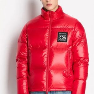 ARMANI EXCHANGE - Piumino Uomo Fullzip Icon Period Rosso