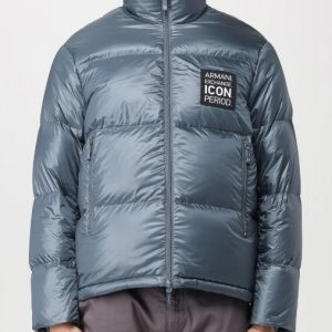 ARMANI EXCHANGE - Piumino Uomo Fullzip Icon Period Dark Slate
