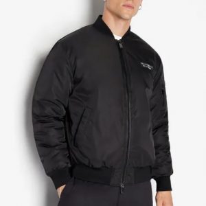 ARMANI EXCHANGE - Blouson Uomo Armani Sustainability Values Nero