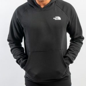 THE NORTH FACE - Felpa da Uomo Raglan Red Box Hoodie Nero
