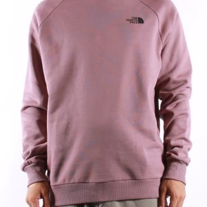 THE NORTH FACE - Felpa da Uomo Raglan Red Box Crew Glicine