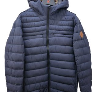KEJO - Giubbotto Uomo 100 Grammi con Cappuccio con Stampa Interna Blu