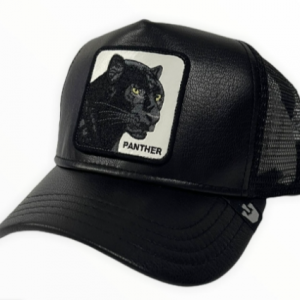 GOORIN BROS - Cappello con Visiera in Pelle Panther Nero