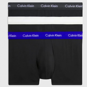 CALVIN KLEIN - Boxer Uomo a Vita Bassa in Confezione Da 3 - Micro Stretch Wicking Grigio/Bianco/Blu
