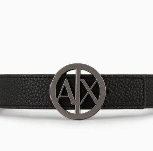 ARMANI EXCHANGE - Cintura Donna Double Face Nero/Bianco