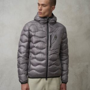 BLAUER -  Piumino Ondina Uomo Wave Grigio Ferro