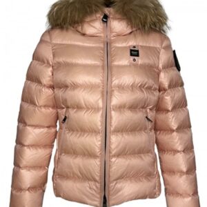 BLAUER - Piumino Bambina Imbottito con Pelliccia Rimovibile Rosa