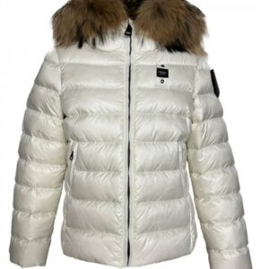 BLAUER - Piumino Bambina Imbottito con Pelliccia Rimovibile Bianco