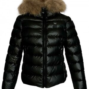 BLAUER - Piumino Bambina Imbottito con Pelliccia Rimovibile Nero
