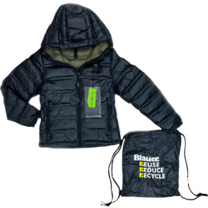 BLAUER - Piumino Bambina Imbottito Ovattato con Chiusura Zip Nero