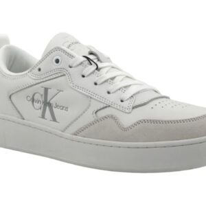 CALVIN KLEIN JEANS - Sneaker Uomo Basket Cupsole Triplo Bianco