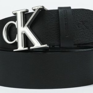 CALVIN KLEIN - Cintura Uomo Monoplacca Arrotondata Nero