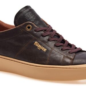 BLAUER - Scarpe Uomo Sneakers Trendy Marrone Scuro