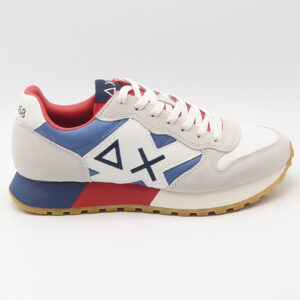 SUN 68 - Scarpe Boy's Jaki Bicolor (Teen) Bianco/Avio