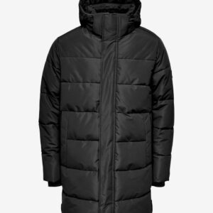 ONLY & SONS - Giubbino Uomo Onscar Long Quilted Nero