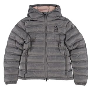 BLAUER - Piumino Bambina Imbottito Ovattato con Chiusura Zip Grigio