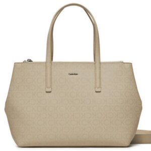 CALVIN KLEIN - Borsa Donna Must Tote Md_Epi Mono Beige