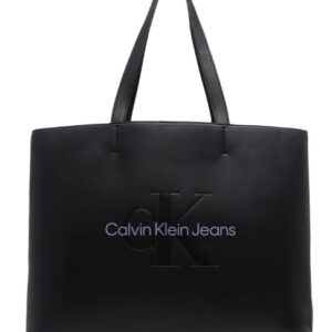 CALVIN KLEIN - Borsa Donna Sculpted Slim Tote34 Mono Nero