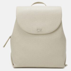 CALVIN KLEIN - Zaino Donna Daily Backpack Mono Beige