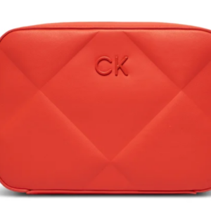 CALVIN KLEIN - Borsa Donna Re-Lock Quilt Camera Bag Rosso