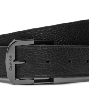 CALVIN KLEIN - Cintura da Uomo Double-Face in Pelle Nero/Blu Navy