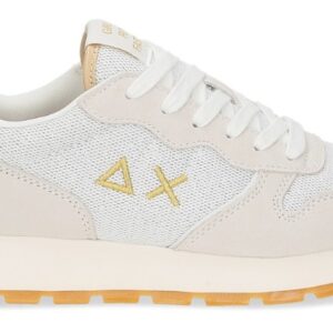 SUN 68 - Scarpe Donna Ally Glitter Textile Bianco