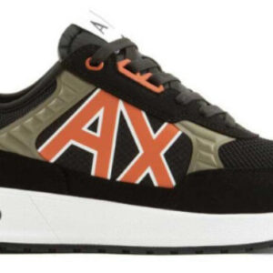 ARMANI EXCHANGE - Scarpe Uomo Sneakers multimateriale Black+Wood+Orange