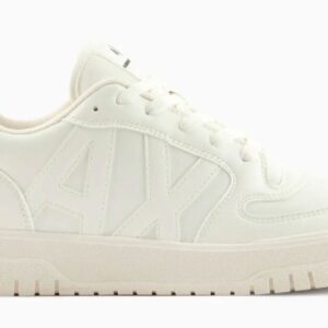 ARMANI EXCHANGE - Scarpe Uomo Sneakers in Ecopelle Off White + Off White