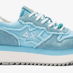 SUN 68 - Scarpe Donna Sneakers Big Stargirl Canvas Azzurro