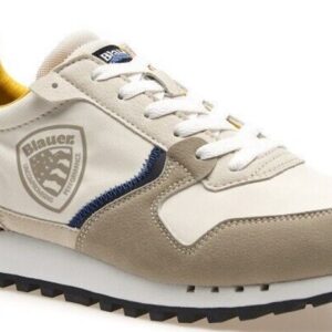 BLAUER - Sneaker Uomo in Ecopelle con Lacci Beige/Nero