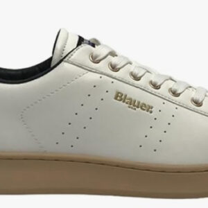 BLAUER - Sneaker Uomo Stringate Bianco/Nero