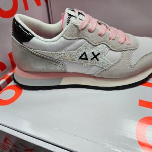 SUN 68 - Scarpe Girl's Stargirl Glitter Logo (Teen) Bianco