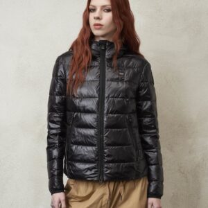 BLAUER - Piumino Donna con Cappuccio Aria Nero