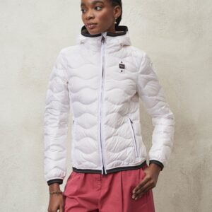 BLAUER - Piumino Donna con Cappuccio Sofia Bianco