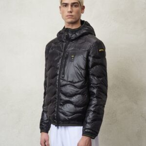 BLAUER - Piumino Uomo con Cappuccio e Taschina Josiah Nero