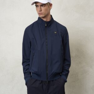 BLAUER - Giubbini Bomber Uomo Colletto Alto Mav Blu Sodalite