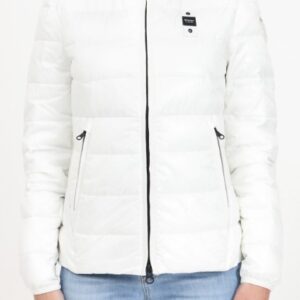 BLAUER - Piumino Donna con Cappuccio Aria Bianco