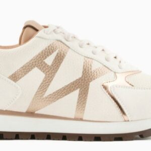 ARMANI EXCHANGE - Sneaker Donna con Punta Sfondata Vintage Beige